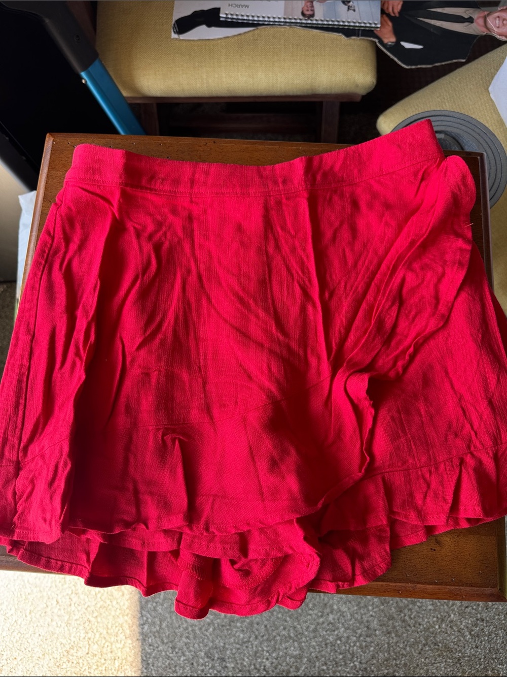 Altar'd State Bright Pink Layered Skort